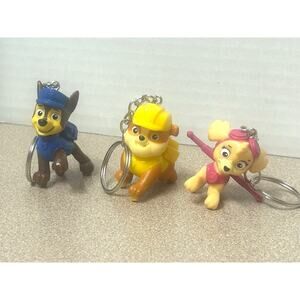 paw patrol nick jr Nickelodeon cartoon sky rocky & rubble custom made keychain